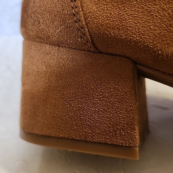 Kenneth Cole Reaction Women's Road Stretch Cognac Dress Booties Size 9 - Picture 13 of 16